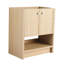 Meuble-lavabo de salle de bain de 76 cm (30 po), en contreplaqué de chêne avec 2 portes pour un rangement organisé et spacieux. Meuble-lavabo autoportant à fermeture amortie.