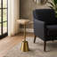 Table courte en agate brute 23 "Apolaya Reykur, blanc / or-102428151