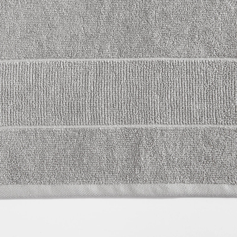 Island Retreat 6 Piece 100% Cotton Towel Set, Gray