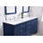 Ain 72'' Double Bathroom Vanity with Marble Top-71226282