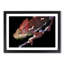 Red Chameleon Lizard in Abstract - Picture Frame Graphic Art Print-55771901-55771905
