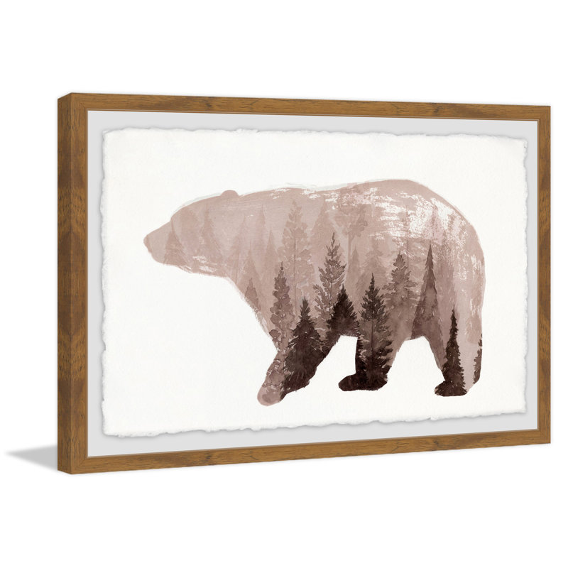 Ursidae - Single Picture Frame Painting, 30cm H x 45cm W