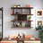 Large Wall Mounted 3 Tier Rustic Bottle Wine Rack-2008541910