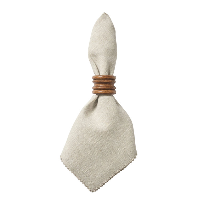 Berry Scallop Napkin, Natural