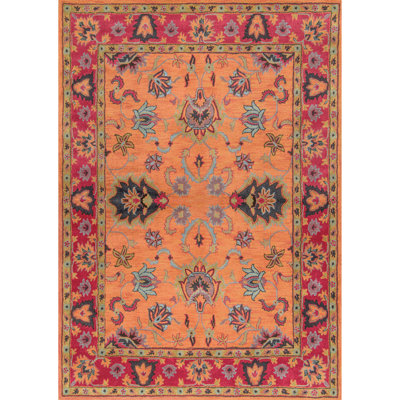 Orange Vibrant Adileh Elegance Area Rug