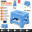 Large Folding Plastic Step Stool Blue