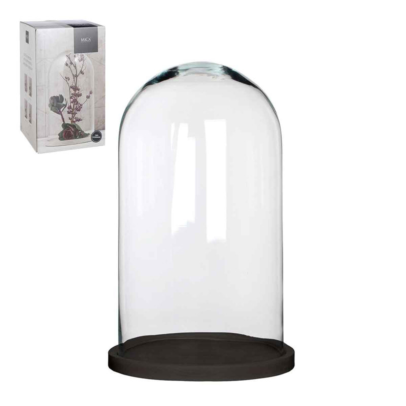 Handmade Glass Table Vase, 38cm H x 23cm W x 23cm D