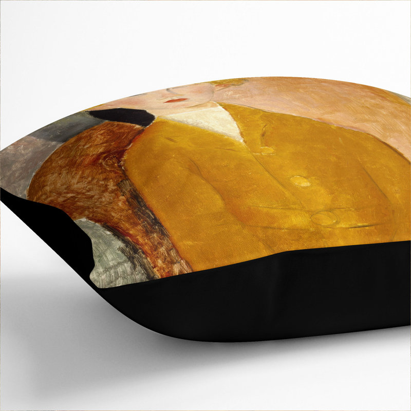 Square Cushion, Black, 55cm H x 55cm W x 20cm D