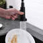 Robinet de cuisine à eau chaude et froide, noir, rétractable, laiton, robinet mélangeur à poignée simple, évier moderne, réglage de la température