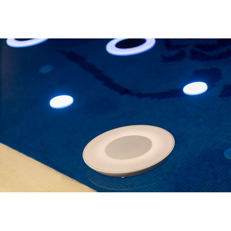 Haut-parleur de piscine flottant USB 15 "avec lumières multicolores