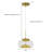 7.9" Alpine Peak Glass Pendant - Sculptural Mountain LED Light-2138508569