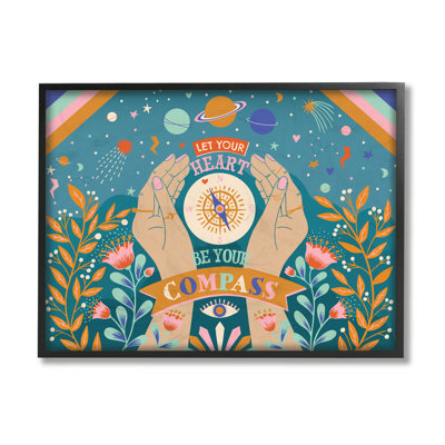 Heart Be Your Compass Expression Boho Chic Constellations