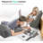 Sit-up Back Comfort Curved Wedge Reading Pillows Connectable Linen Headboard for Sitting up In Bed Sofa Backrest Lumbar Support Cushion Compression-110479225