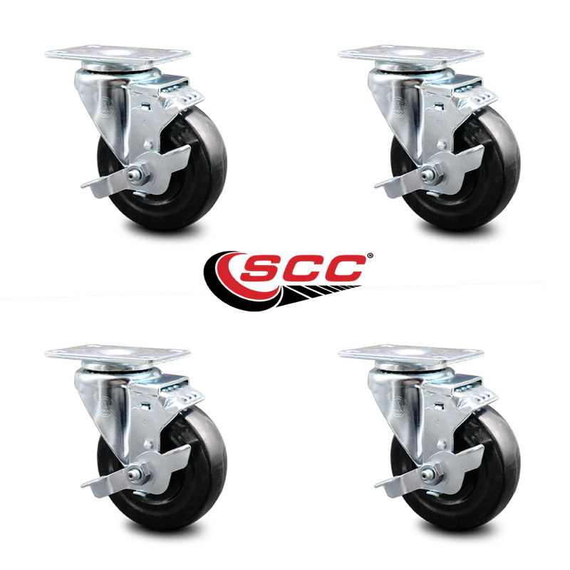 Avantco Swivel Caster with Brake Replacement Set