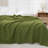 Linen Cotton Flat Sheet(Forest Green,Full)-127119710-127119709