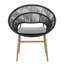 Chaise de salle à manger en osier de style papasan Cyril-1029444600