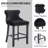 Alaster Upholstered Counter Stool with Solid Wood Frame-1107992073
