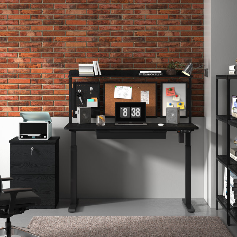 19'' Wide 2 -Drawer File Cabinet, Black