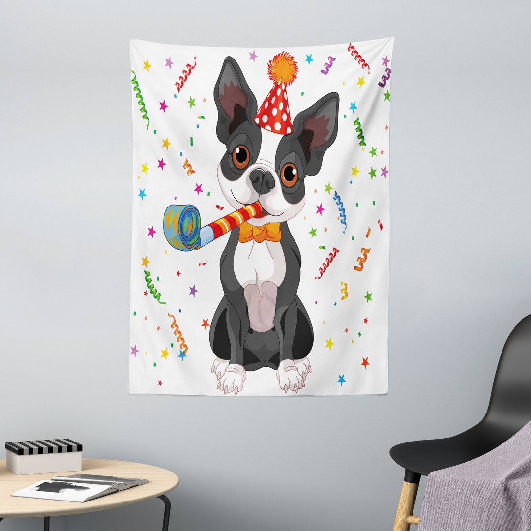 Boston Terrier Hund Wandteppich