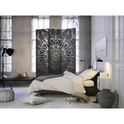 Skyler 172cm H Solid Wood Folding Room Divider