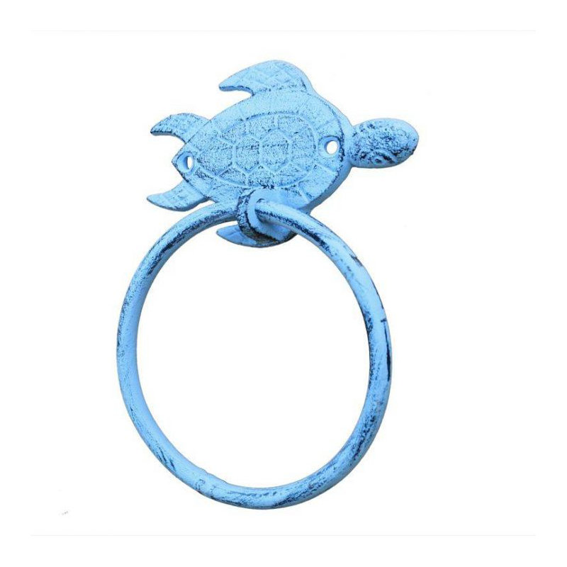 Anneau à serviette sea turtle, Bleu foncé