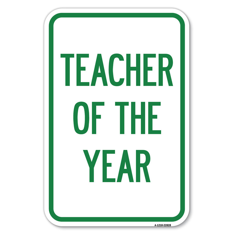 «Teacher of the Year» / 22828, H 18 po x l 12 po x P 1 po