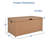 Jeco Inc. 40'' W 70 Gallons Water Resistant Wicker Deck Box-7429031