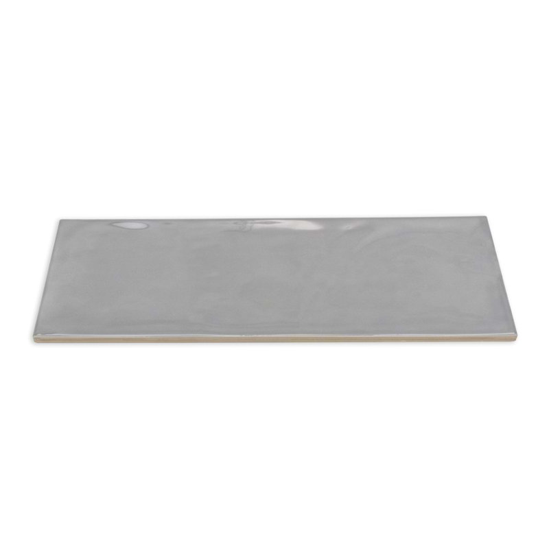 Santa Monica 4x12 Polished Ceramic Subway Tile, Gray
