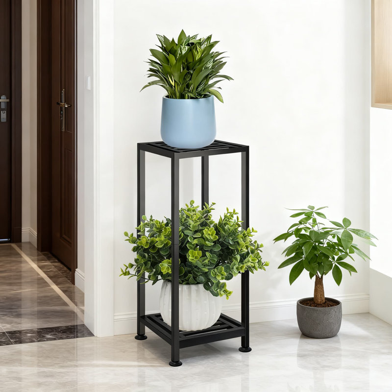 Support robuste pour plante en métal en fer forgé pour l'extérieur