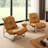 Lewis 25.20'' W Genuine Leather Upholstered Accent Lounge Chair-73402009