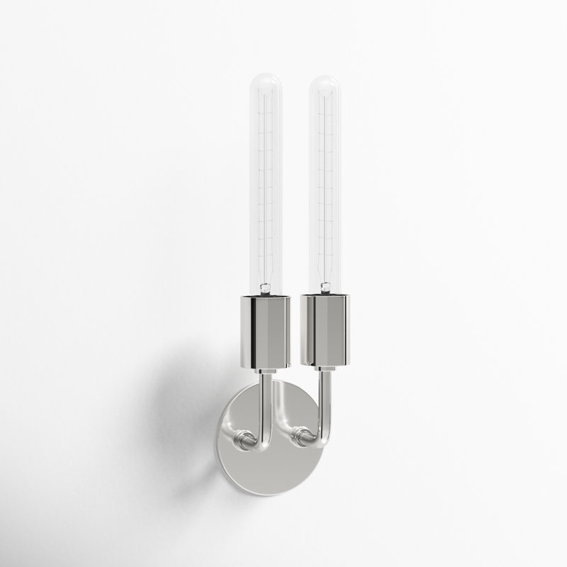 Madisson Armed Sconce, Polished Nickel