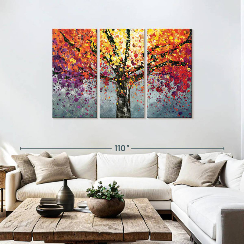 Harnek Acrylic Abstract Tree, 48" H x 74" W