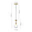 1 - Light Brushed Gold Pendant