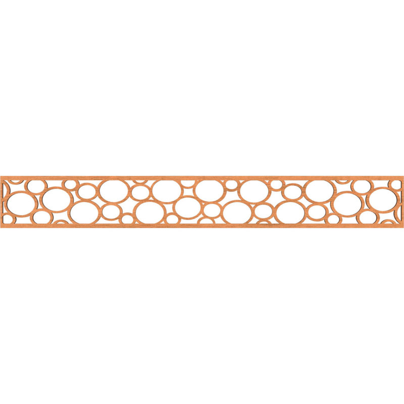 Moulure de chantournage, H 6 po x l 46,5 po x P 0,25 po, Cerisier