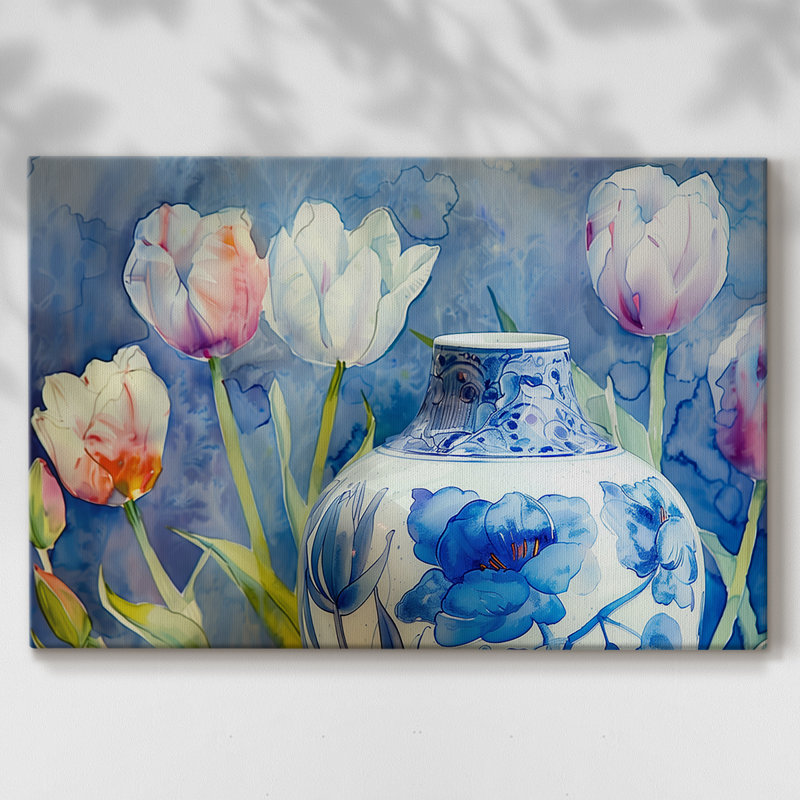 Série Floral-CIV -Galerie enveloppée Cavas, 24 x 36