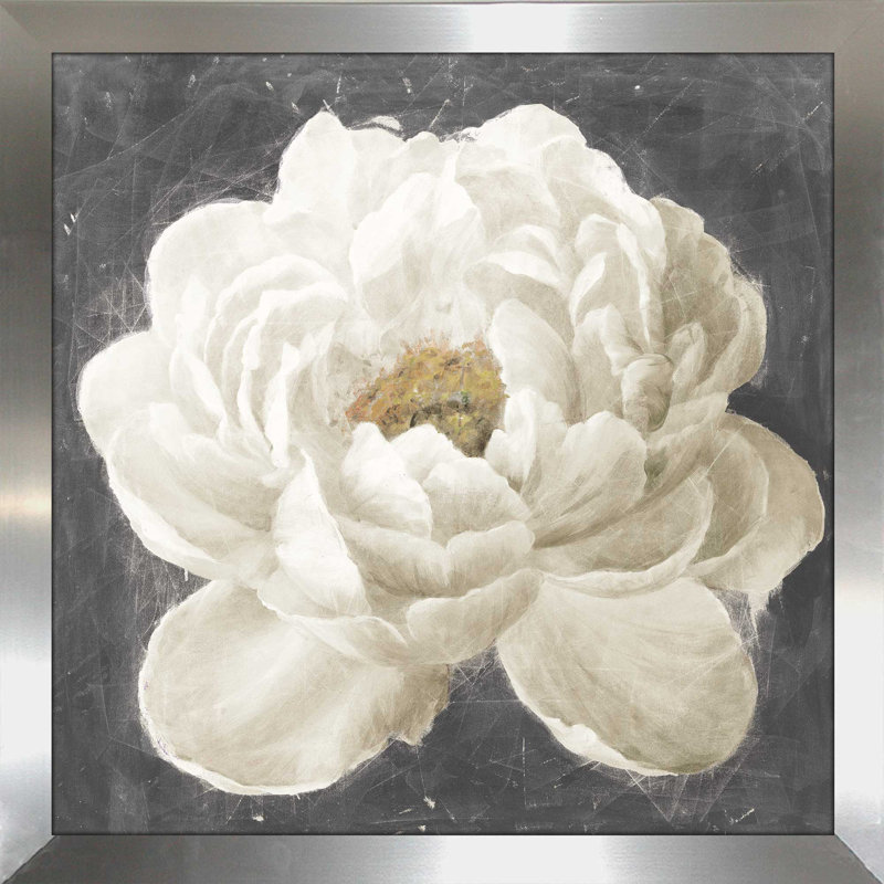«Vivid Floral I White Flower», reproduction de cadre photo, H 39,5 po x l 39,5 po x P 0,75 po