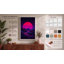 Sunset Beyond Mountains Retro - Wrapped Canvas-131761330-131761338