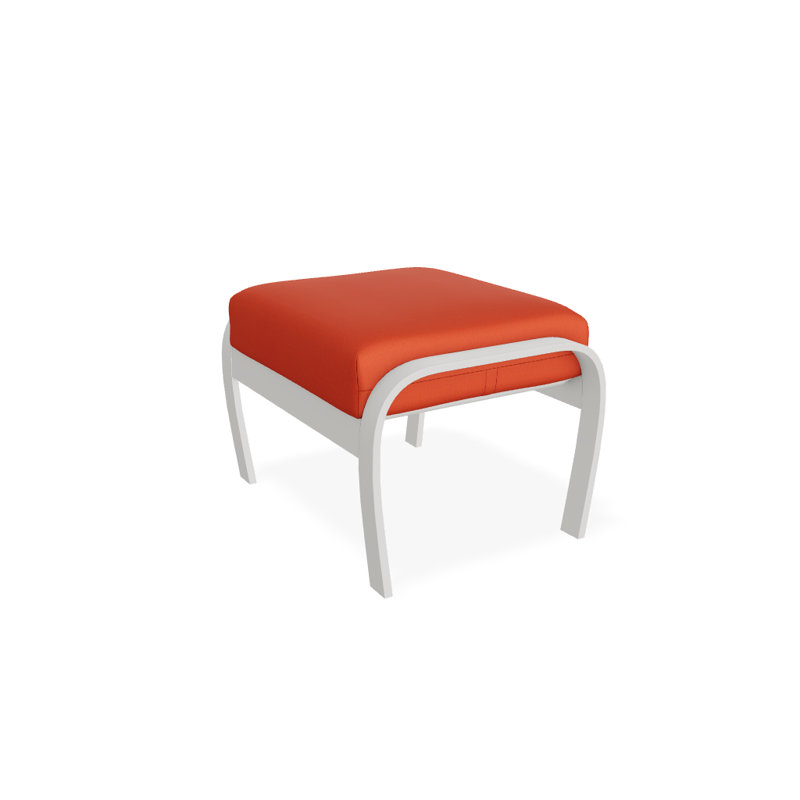 Repose-pieds avec coussin Askar, Neige texturée, Mango