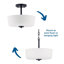 Luminaire suspendu cylindrique à 2 lumières Aiana-1970776259