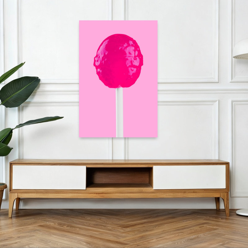 Sweet Sweet Lollipop Retro Vibrant Contemporary, impression murale, 48" H x 32" W