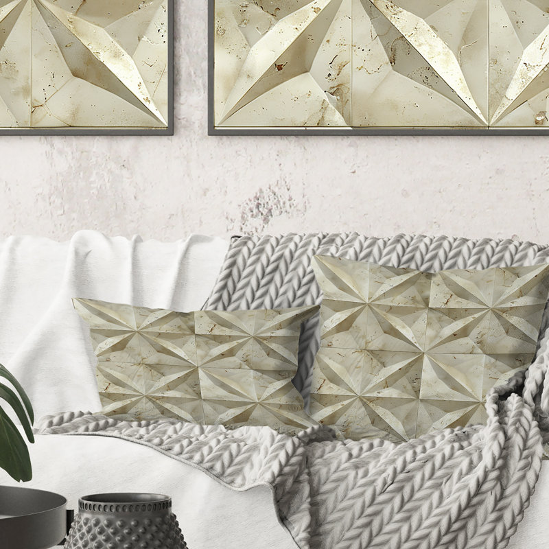 Coussin lombaire ivoire Modern Star II