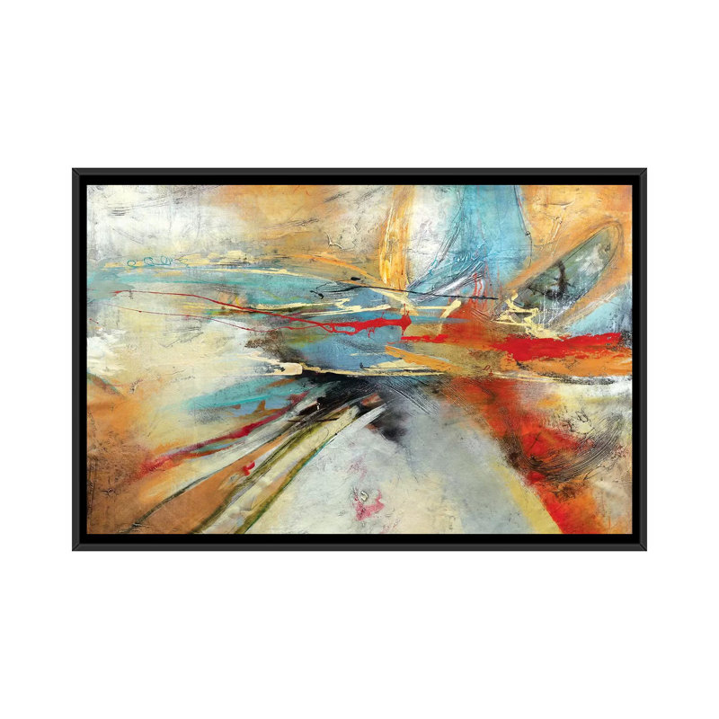 «Fugaz III», impression sur toile, H 18 po x l 26 po x P 1,5 po, Toile avec cadre noir