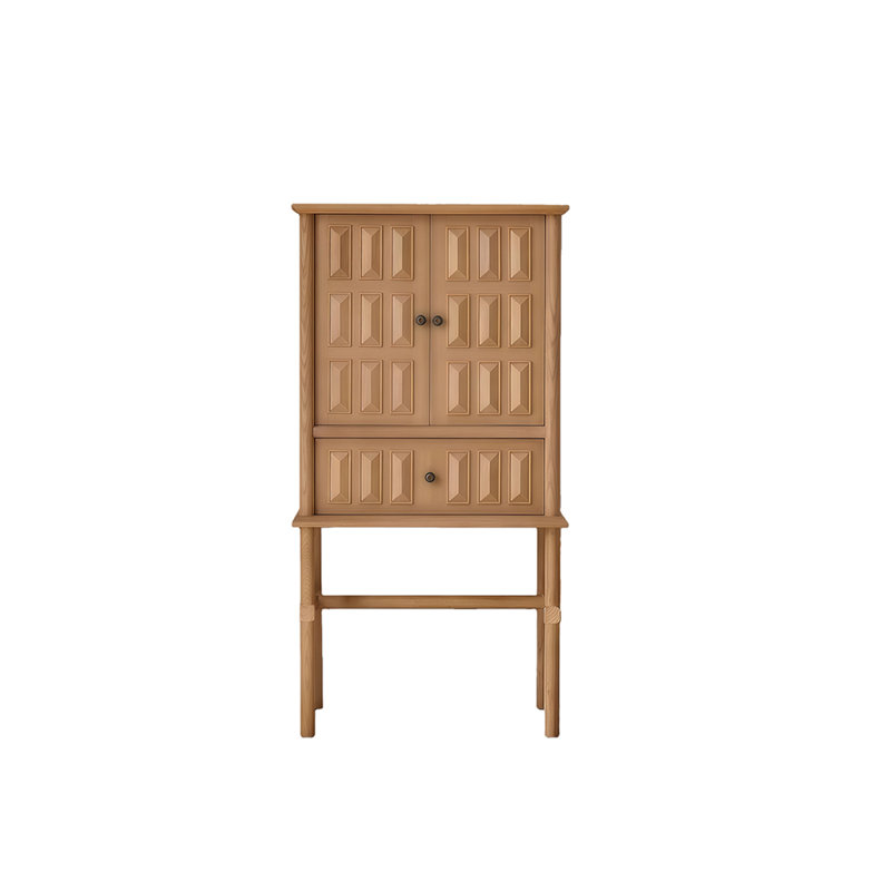 Buffet en bois massif rétro français