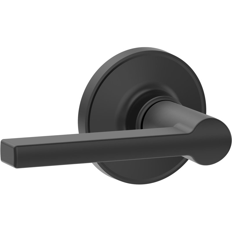 Solstice Lever Hall and Closet Lever, Matte Black
