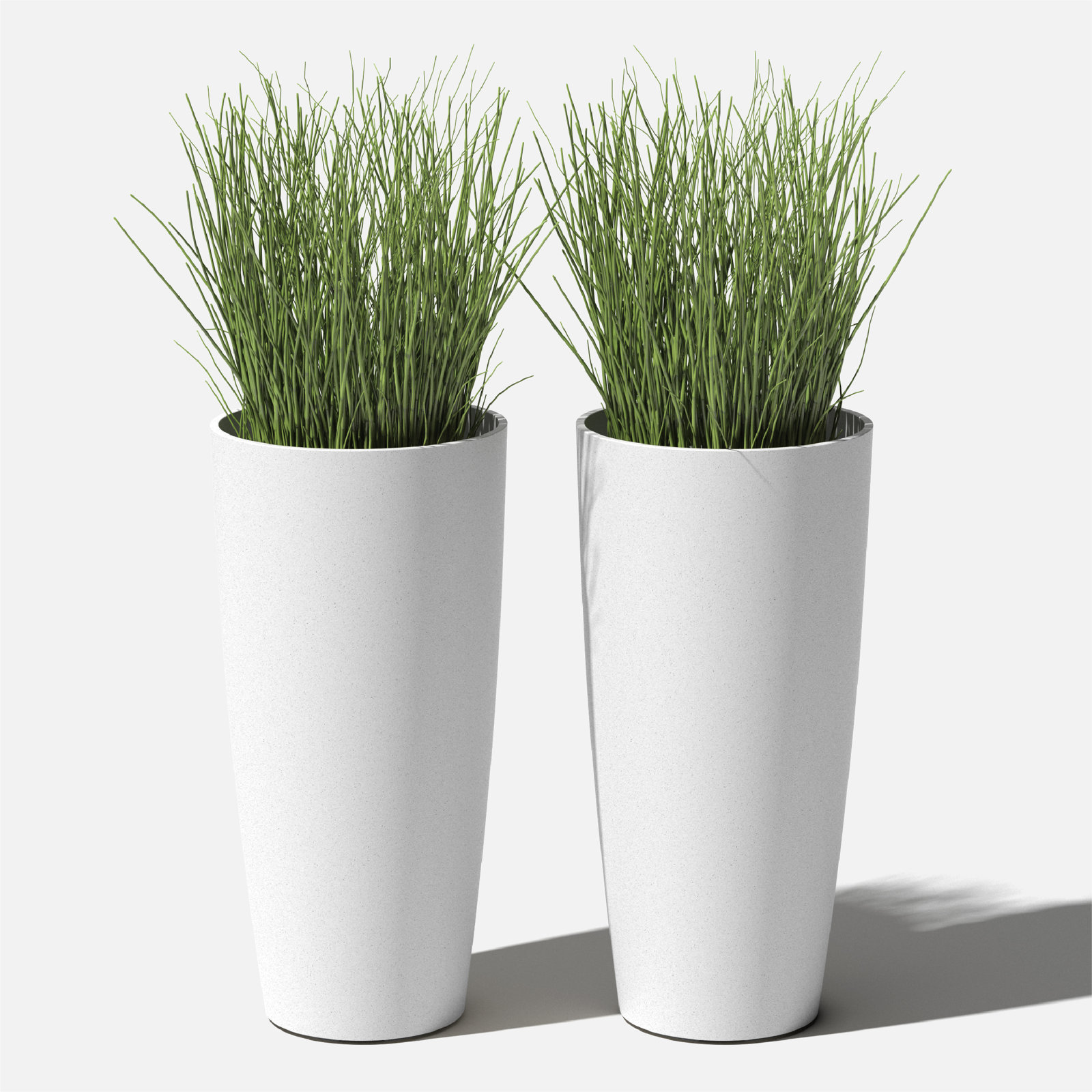 14" Pot Planter, 2, White