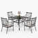Arlane Square 4 - Person 37'' Long Dining Set with Cushions