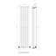 iBathUK Princia Vertical Single Oval Panel Radiator Angled Valve-44617099-44617139