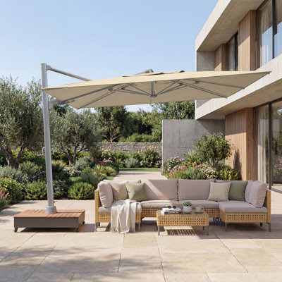 Menades 10x13 Ft Sunbrella® Cantilever Aluminum Patio Umbrella