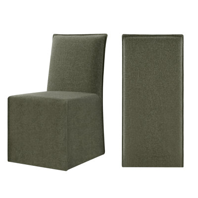 Catalan Linen Parsons Dining Chair
