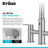 KRAUS Oletto Touchless Sensor Bridge Kitchen Faucet With Pull-Down Sprayhead-101988687